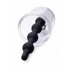 Rosebud Cylinder Anal Pump with Silicone Anal Beads