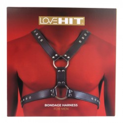 Ανδρικό Harness Men's Chest Bondage Harness 5 - Μαύρο | Ανδρικά Harness - Κορμάκια