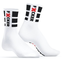 Ανδρικές Κάλτσες FUCKER Socks - Λευκές | Ανδρικές Κάλτσες