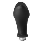 Fantasstic Silicone Vibrating Anal Anchor Plug - Black | Hollow Butt Plugs
