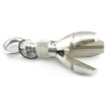 Anal Chastity Ass Lock Butt Plug 11 x 6 cm - Silver | Hollow Butt Plugs