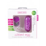 Ασύρματος Δονητής Ribbed Egg Purple | Ασύρματοι Δονητές