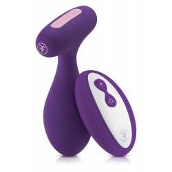 FemmeFunn Plua Remote Controlled Silicone Vibrating Butt Plug - Purple