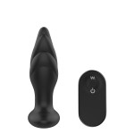 Dark Desires Angelina Rotating Remote Controlled Butt Plug - Black | Remote Controlled Toys