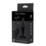 Dark Desires Angelina Rotating Remote Controlled Butt Plug - Black | Remote Controlled Toys