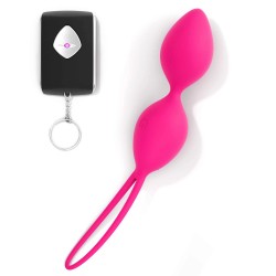 Divine Silicone Remote Controlled Vibrating Kegel Balls - Pink | Remote Controlled Toys