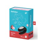 Δονητής για Ζευγάρια με Application Satisfyer Double Joy App Based Couples Vibrator - Μαύρος | Ασύρματοι Δονητές