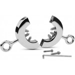 Ballstretcher with Spikes and Tartaros Weights 538 g - Silver | Cock and Ball Torture