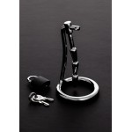 The Humped Cock Trap Ring & Sound 45mm - Silver | Cock and Ball Torture