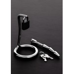 The Humped Cock Trap Ring & Sound 45mm - Silver | Cock and Ball Torture