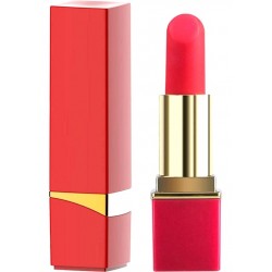 Mini Vibrating Lipstick Stimulator - Red