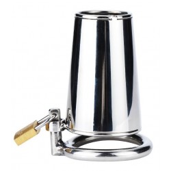 Bucket Chastity Cage 9 x 4 cm - Silver