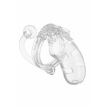 Mancage 10 Chastity Cage with Butt Plug - Transparent | Chastity Devices