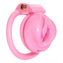 Metal Labia Medium Chastity Cage - Pink | Chastity Devices