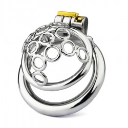 Sub Max Metal Chastity Cage - Silver | Chastity Devices