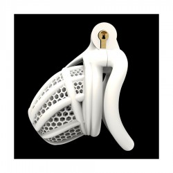 Combia 6,5 x 3,3 cm Chastity Cage - White | Chastity Devices