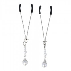 Jewel Nipple Clamps No. 1 - Silver | Nipple Clamps