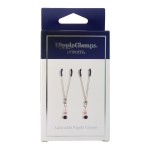Jewel Nipple Clamps No. 16 - Silver | Nipple Clamps