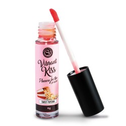 Διεγερτικό Lip Gloss με Γεύση Γλυκό Pop Corn Vibrant Kiss Sweet Pop Corn Flavored Stimulating Lip Gloss | Διεγερτικά για Άνδρες