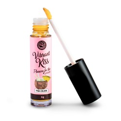 Διεγερτικό Lip Gloss με Γεύση Πίνα Κολάδα Vibrant Kiss Pina Colada Flavored Stimulating Lip Gloss | Διεγερτικά για Άνδρες
