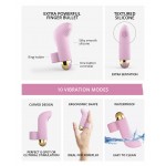 Δονητής Δαχτύλου Σιλικόνης Touch Me Silicone Finger Vibrator - Ροζ | Δονητές Δαχτύλου