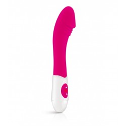 Aela Silicone G-Spot Curved Vibrator - Pink