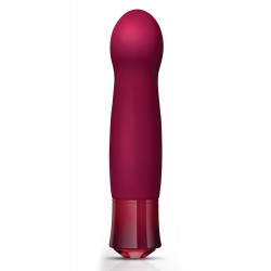 Oh My Gem Silicone Classy Rechargeable G-Spot Vibrator - Red