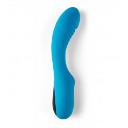 V5 Curved Premium Silicone Vibrator - Blue | G-Spot Vibrators