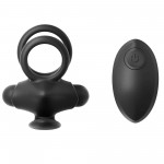 Remote Controlled Mr & Mrs Double Vibrating Cock Ring - Black | Vibrating Cock Rings