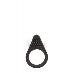 Δαχτυλίδι Πέους με Δόνηση Lit-Up Silicone Stimu Ring 1 - Μαύρο | Δονούμενα Δαχτυλίδια Πέους
