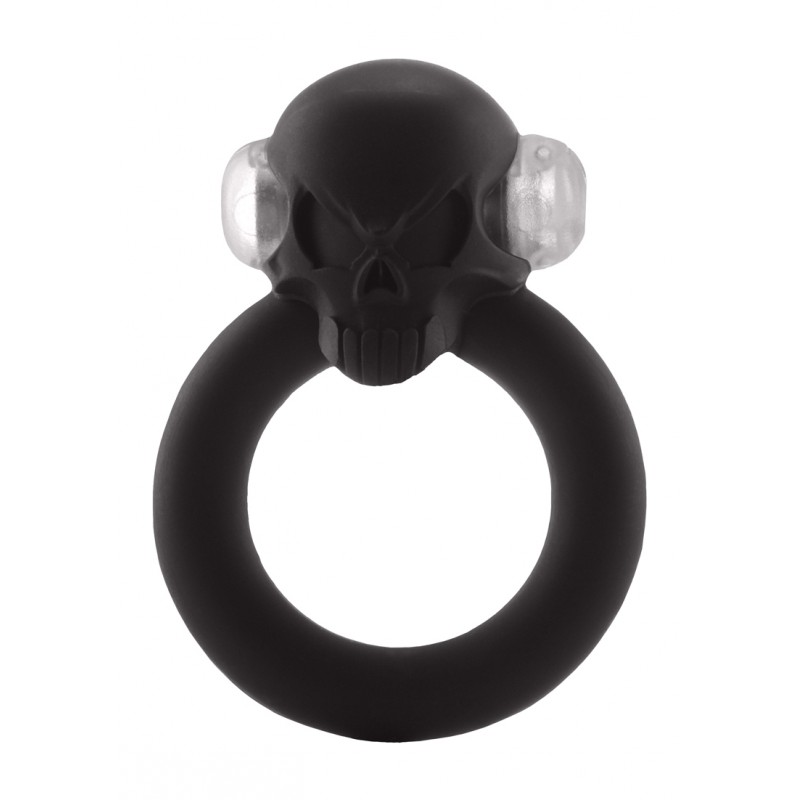 Shadow Skull Vibrating Cock Ring - Black | Vibrating Cock Rings