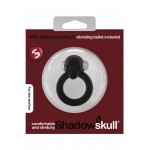 Δαχτυλίδι Πέους με Δόνηση & Σχήμα Νεκροκεφαλή Shadow Skull Vibrating Cock Ring - Μαύρο | Δονούμενα Δαχτυλίδια Πέους
