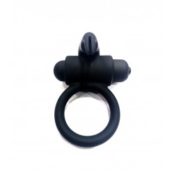 Δαχτυλίδι Πέους Σιλικόνης με Δόνηση E9 Silicone Vibrating Cock Ring - Μαύρο | Δονούμενα Δαχτυλίδια Πέους