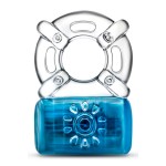 Play with Me Pleaser Rechargeable Vibrating Cock Ring - Blue | Vibrating Cock Rings