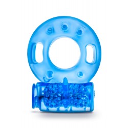 Δονούμενο Δαχτυλίδι Πέους Stay Hard Reusable Vibrating Cock Ring - Μπλε
