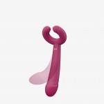 Ευέλικτος Premium Δονητής Σιλικόνης Please Me Genderless Premium Silicone Couples Vibrator - Ροζ | Sex Toys για Ζευγάρια