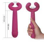 Ευέλικτος Premium Δονητής Σιλικόνης Please Me Genderless Premium Silicone Couples Vibrator - Ροζ | Sex Toys για Ζευγάρια