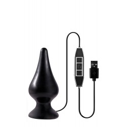 Δονούμενη Πρωκτική Σφήνα Menz Stuff Spindle 10 Function Vibrating Butt Plug - Μαύρη | Δονούμενες Πρωκτικές Σφήνες