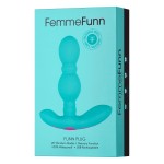 FemmeFunn Silicone Vibrating Funn Butt Plug - Green | Vibrating Butt Plugs