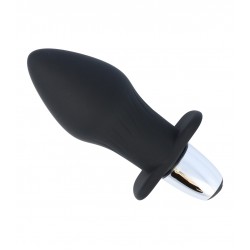 No.1 Silicone Vibrating Butt Plug - Black