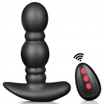 Ασύρματη Δονούμενη & Φουσκωτή Πρωκτική Σφήνα Inflatable Vibrating Remote Controlled Butt Plug - Μαύρη | Δονούμενες Πρωκτικές Σφήνες