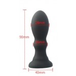 Δονούμενη & Φουσκωτή Πρωκτική Σφήνα Tower Inflatable & Vibrating Butt Plug - Μαύρη | Δονούμενες Πρωκτικές Σφήνες