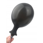Κυρτή Δονούμενη & Φουσκωτή Πρωκτική Σφήνα Curved Inflatable & Vibrating Butt Plug - Μαύρη | Δονούμενες Πρωκτικές Σφήνες