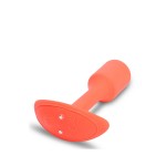 Πρωκτική Σφήνα με Δόνηση & Εσωτερικές Μπάλες B-Vibe Snug Plug 1 Small Vibrating Weighted Bugg Plug - Πορτοκαλί | Δονούμενες Πρωκτικές Σφήνες