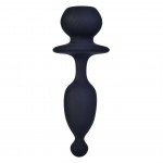 Πρωκτική Σφήνα Σιλικόνης με Application & Ουρά Magic Motion App Controlled Vibrating Tail Butt Plug - Μαύρη | Δονούμενες Πρωκτικές Σφήνες