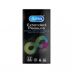 Durex Extended Pleasure Delay Condoms - 12 Pieces