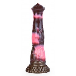 Τεράστιο Dildo Σιλικόνης Bodulf XL Monster Silicone Dildo 25 x 6 cm - Ροζ/Μαύρο | Fantasy Dildos