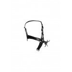 Head Harness with Spider Gag & Nose Hook - Black | Ball Gags