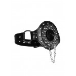 Open Mouth Gag with Plug Stopper - Black | Ball Gags