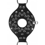 Open Mouth Gag with Plug Stopper - Black | Ball Gags